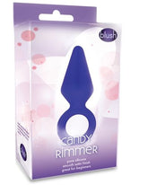 Candy Rimmer Indigo Silicone Anal Plug for Safe Gentle Play Butt Plugs